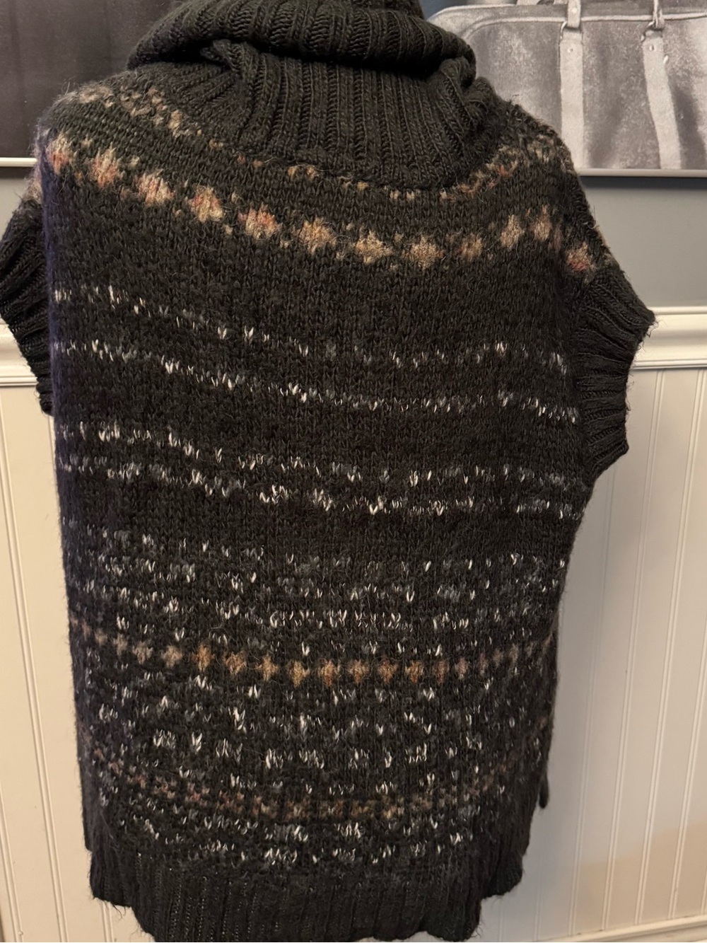 Free People Short Sleeve Cowl Neck Wool/Acrylic/Alpaca Blend Sweater Size XS - Picture 8 of 11